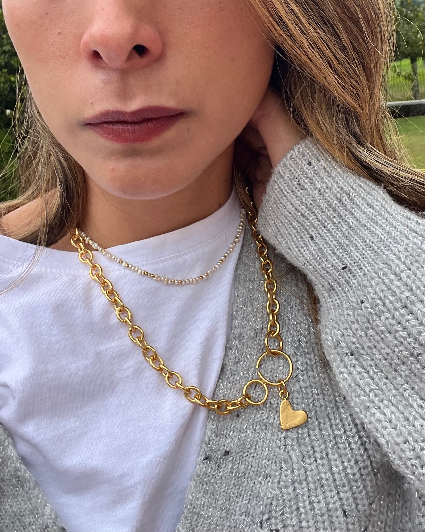 Maxi cadena con Dije