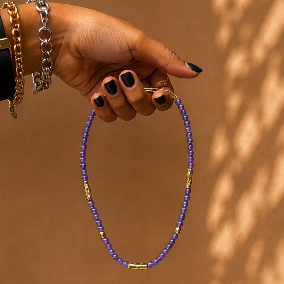Collar de piedras |  SKYE Silva | Amatista | La Veleza